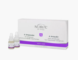 4 Ampoules for ultrasound and for no-needle mesotherapy. Сыворотка для зрелой кожи для электропорации и фонофореза